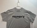 Triumph Motorcycles Classic Logo Biker Tee (Brand New Condition) Gray T-Shirt