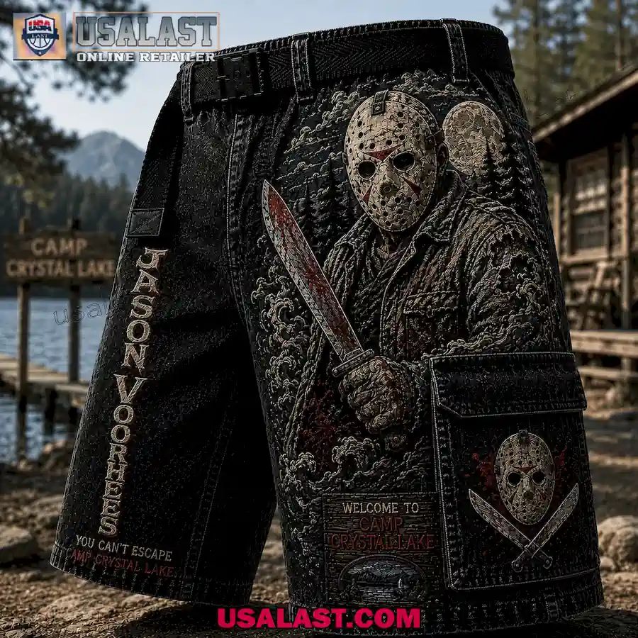 Jason Voorhees Camp Crystal Lake Men Cargo Short