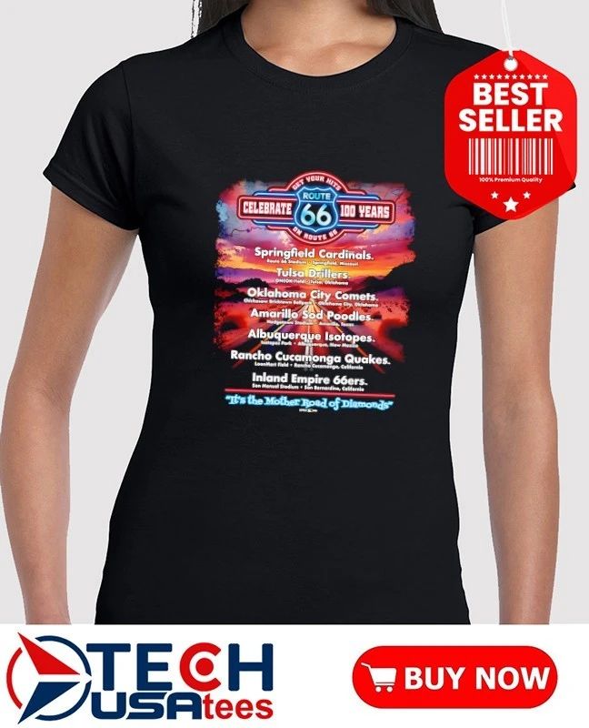 Route 66 Celebrate 100 Years it’s the Mother Road of Diamonds shirt