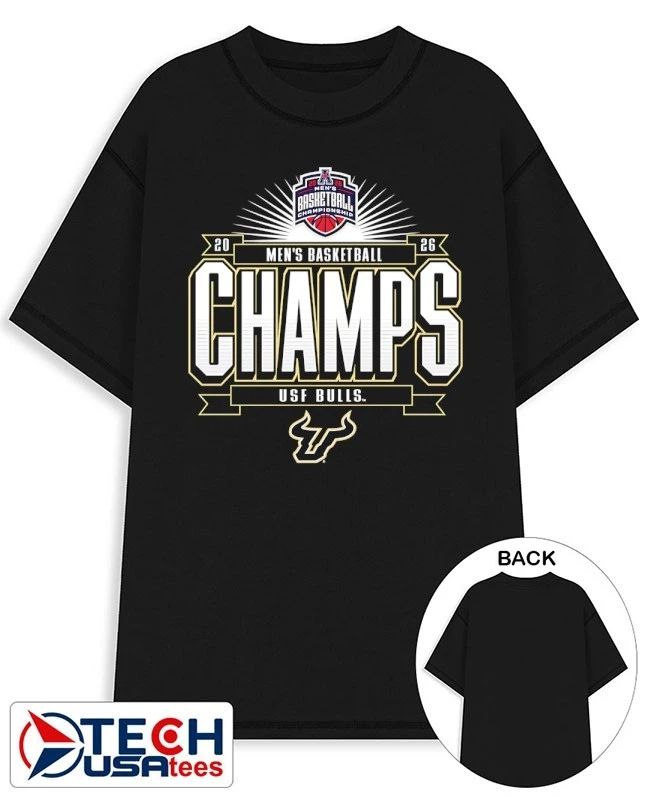 South Florida Bulls 2026 American Conference Men’s Basketball Tournament Champions shirt