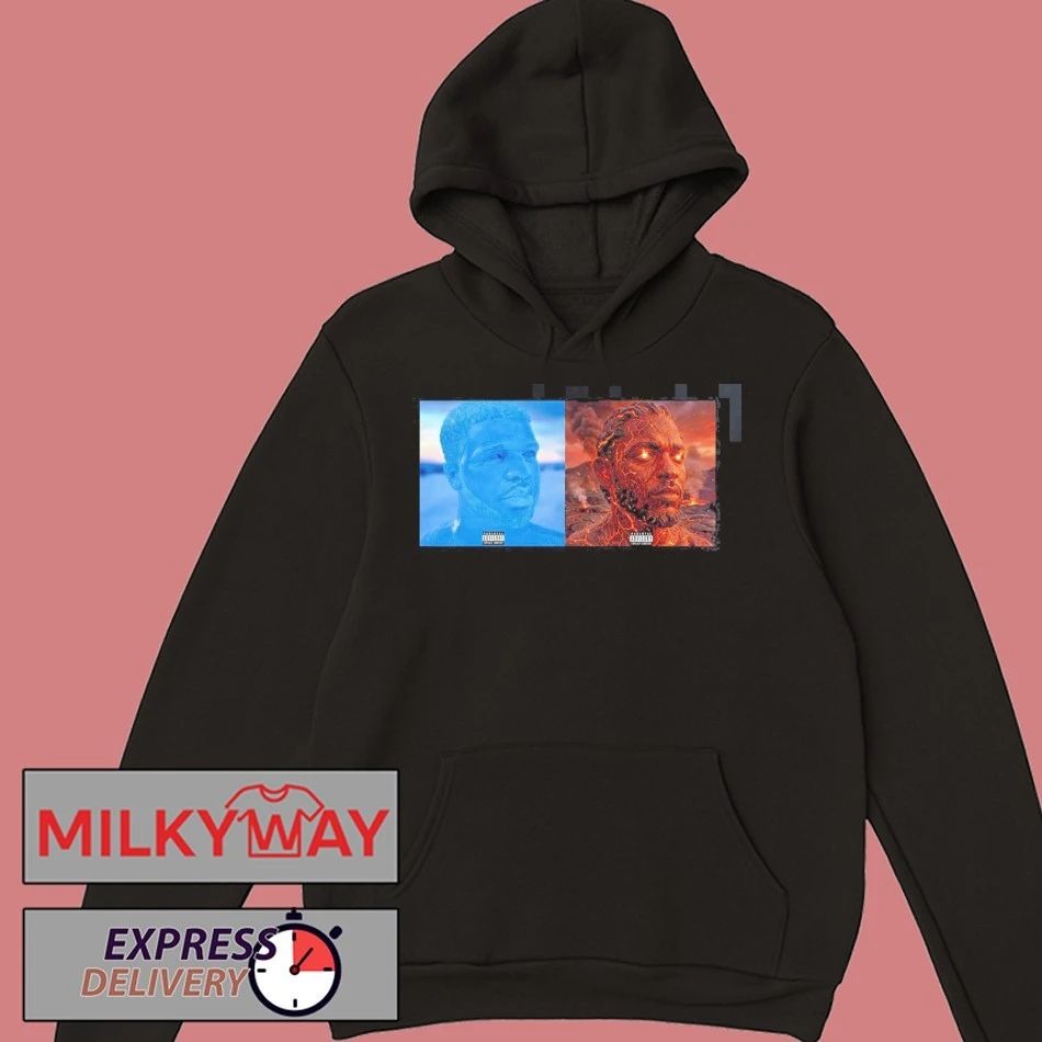 Funny Drake Iceman And Kendrick Lamar Fireman Album Covers T-Shirt