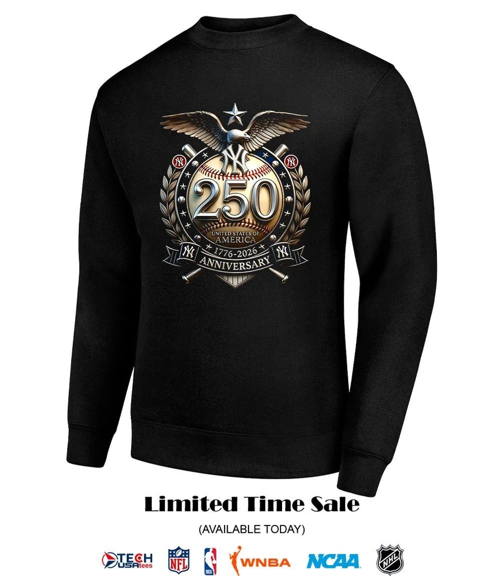 New York Yankees 250 years of Freedom 1776-2026 United States of America logo shirt