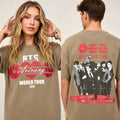 Global Kpop Boy Band Tour 2026 Style Double Sided Vintage T Shirt Fan Gift Tee