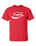 I ENJOY VAGINA Funny Cool Like Coke College Red Shirt  Men's Tee Shirt  196