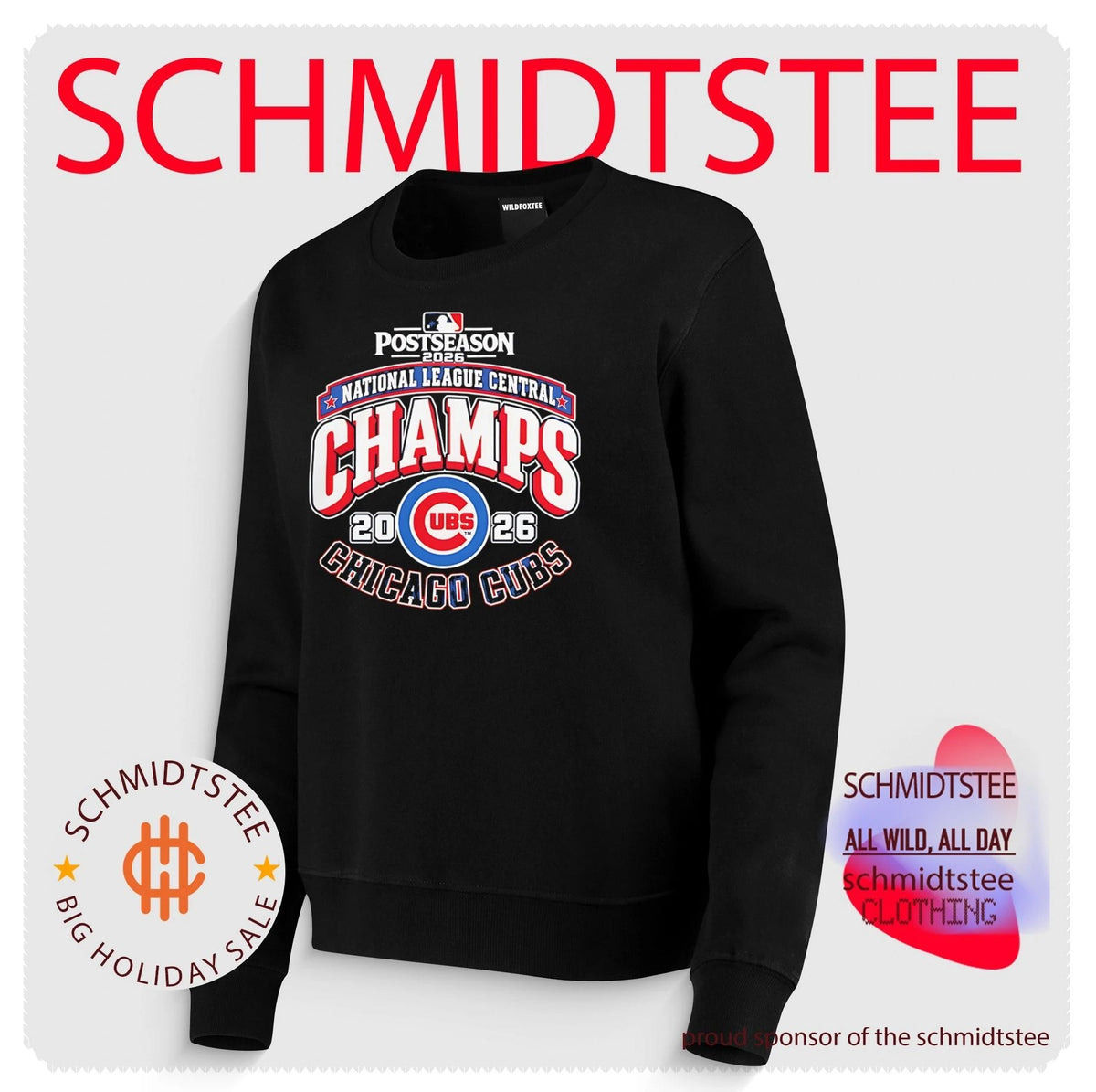 Chicago Cubs NL Central Division 2026 Champions baseball shirt