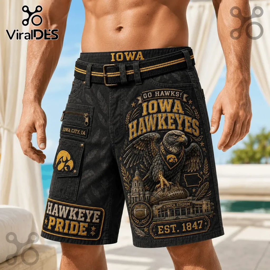 Iowa Hawkeyes Kinnick Stadium Casual Shorts
