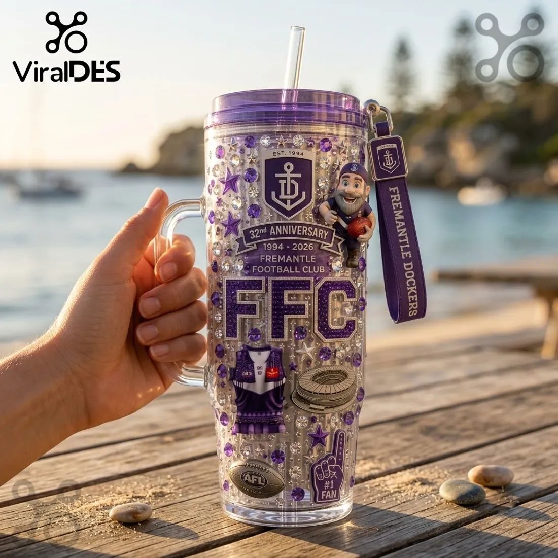 Fremantle Dockers 32nd Anniversary 40oz Tumbler