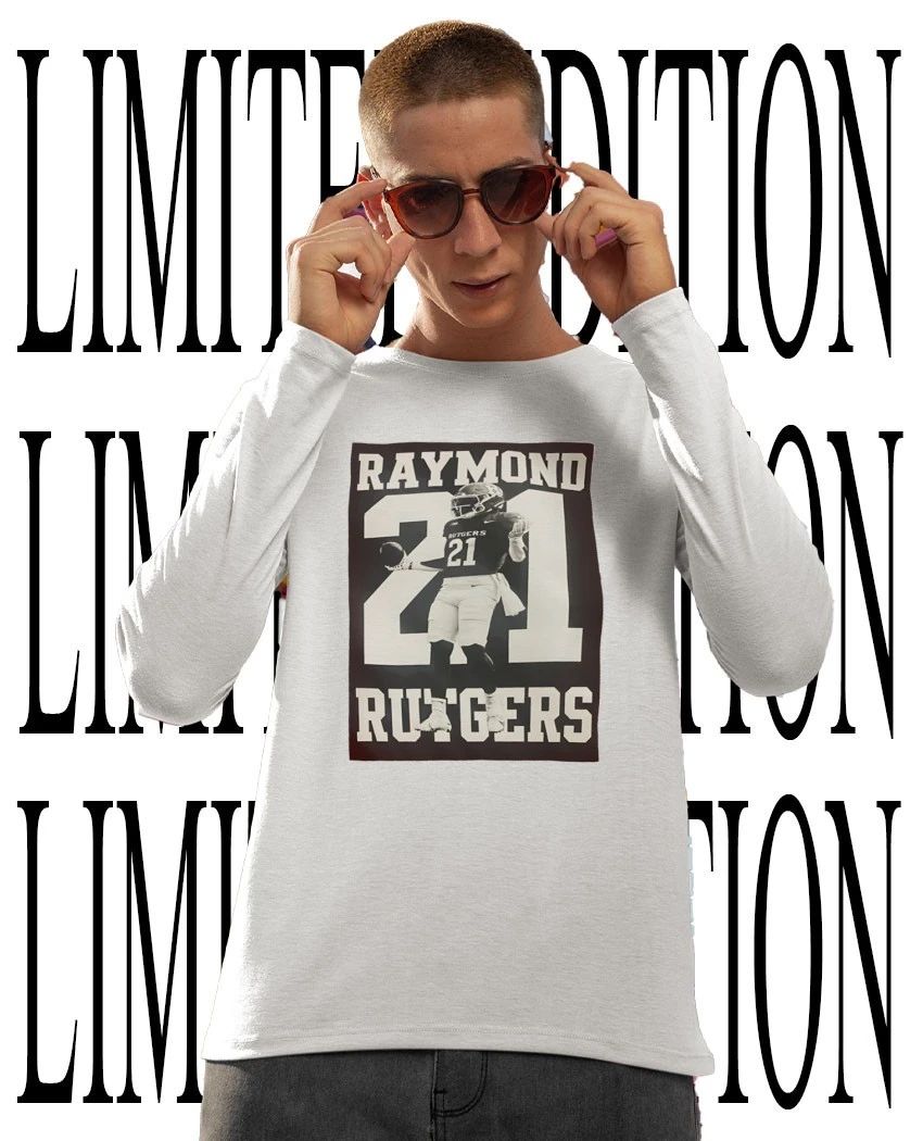 NCAA Isaih Raymond Pacheco 21 Rutgers Football photo t-shirt