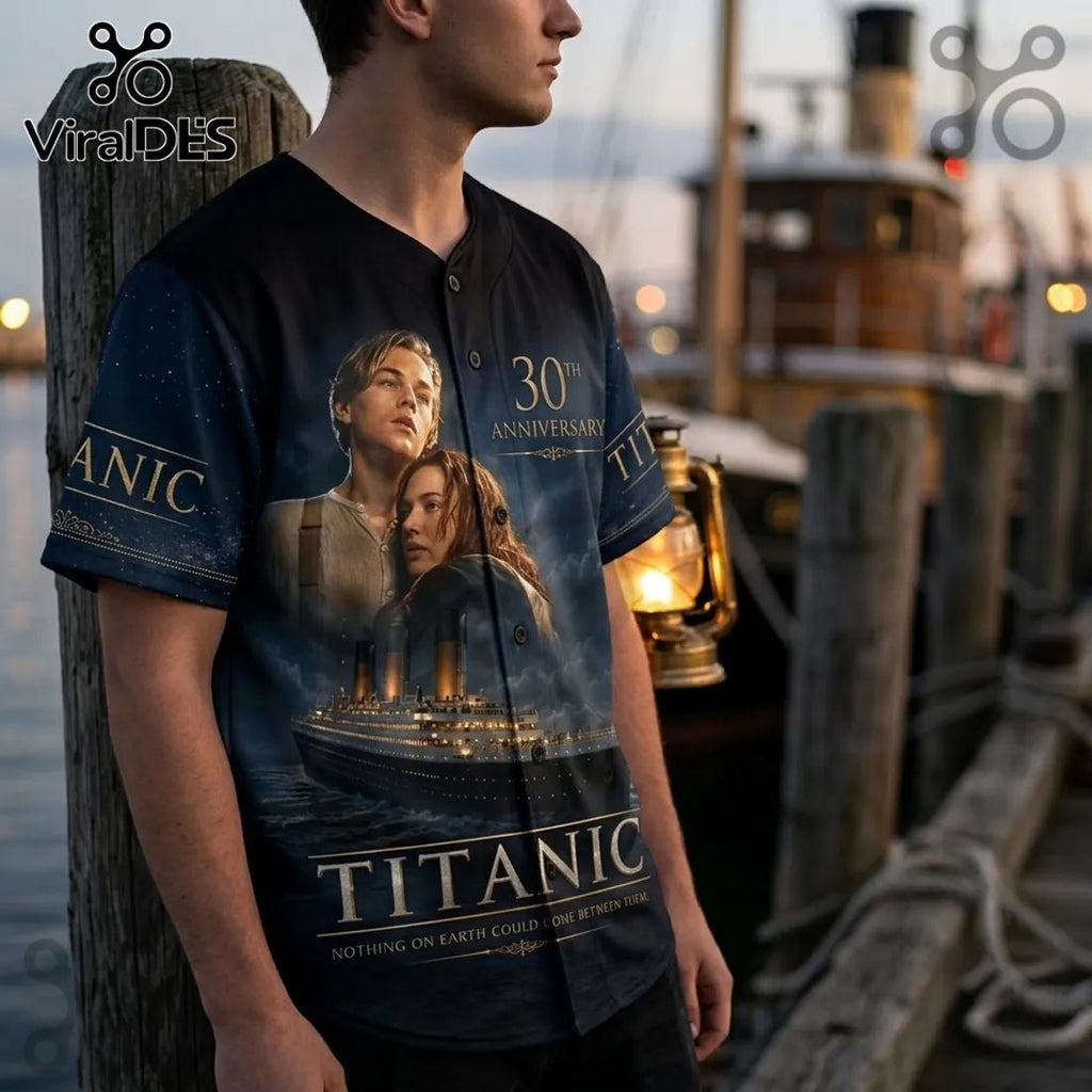 Titanic 30th Anniversary The King Of The World Baseball Jersey