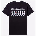 Three Days Grace T-Shirt One-X Album Cover Rock Band Black Graphic Tee Men's