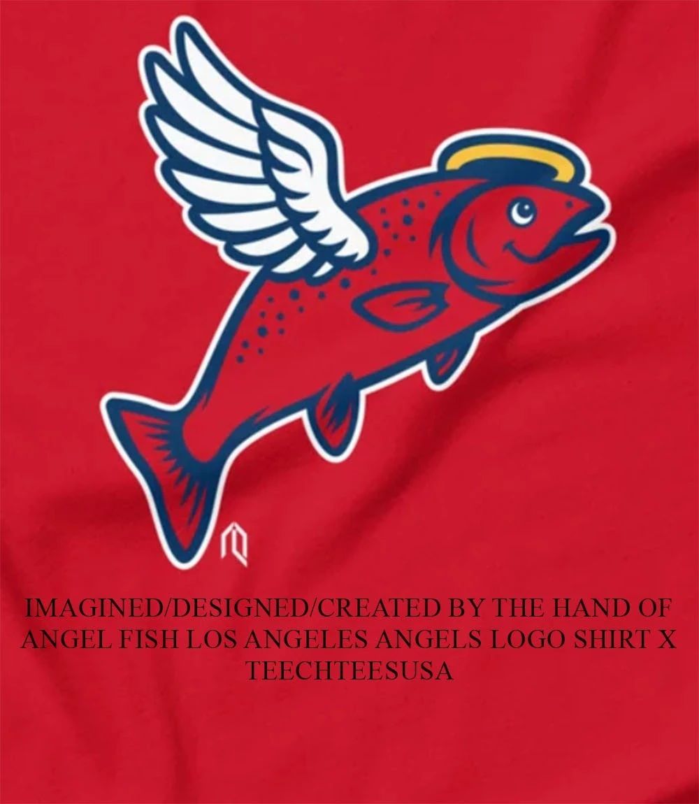 Angel Fish Los Angeles Angels logo shirt