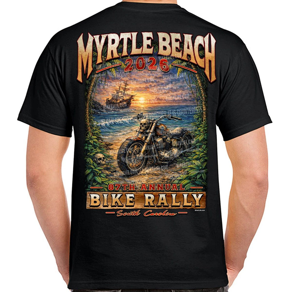 T-Shirt 2026 Myrtle Beach Bike Rally Tropical Jungle No Harley