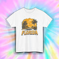 Florida Shirt Classic Car Palm Trees Retro Sunshine State Vacation Tee S-5XL