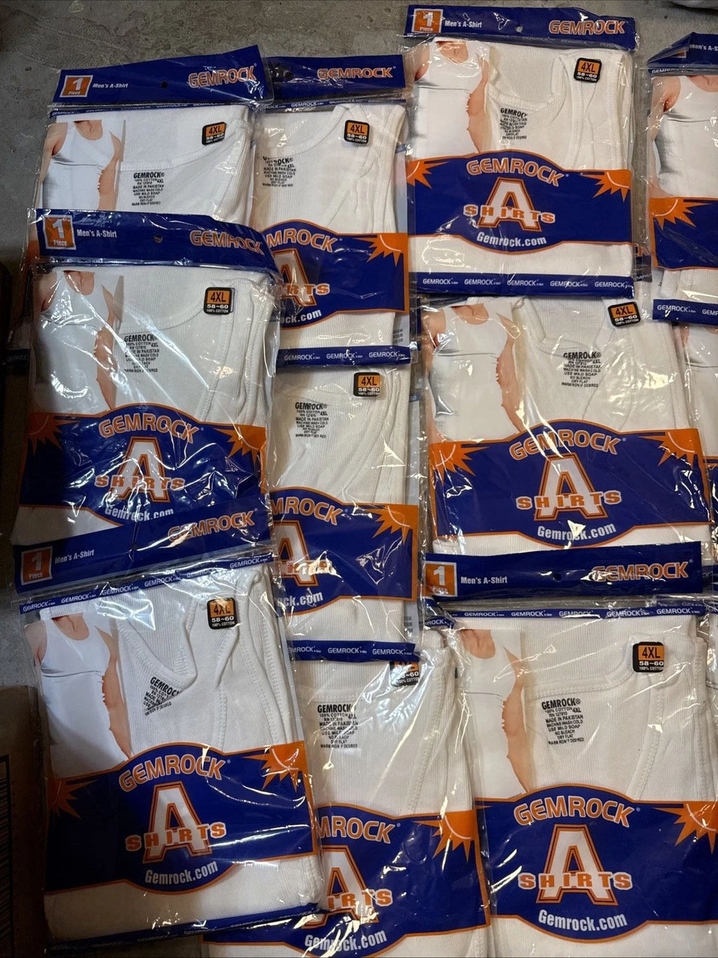 Lot Of 9 Large A-Shirt/ Tang Top Special,Individually Wrapped Last Of Inventory