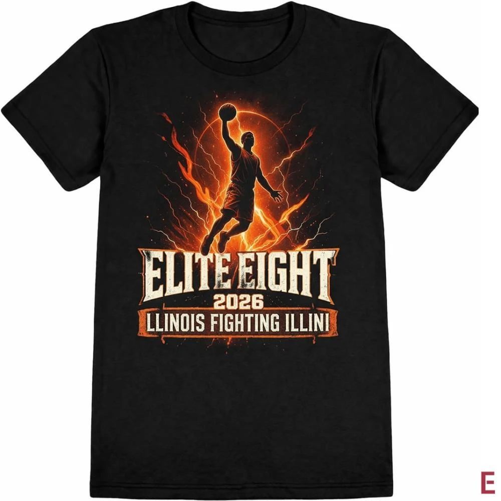 NKCtees Illinois Fighting Illini Elite Eight 2026 Rise of the Orange Storm NCAA shirt