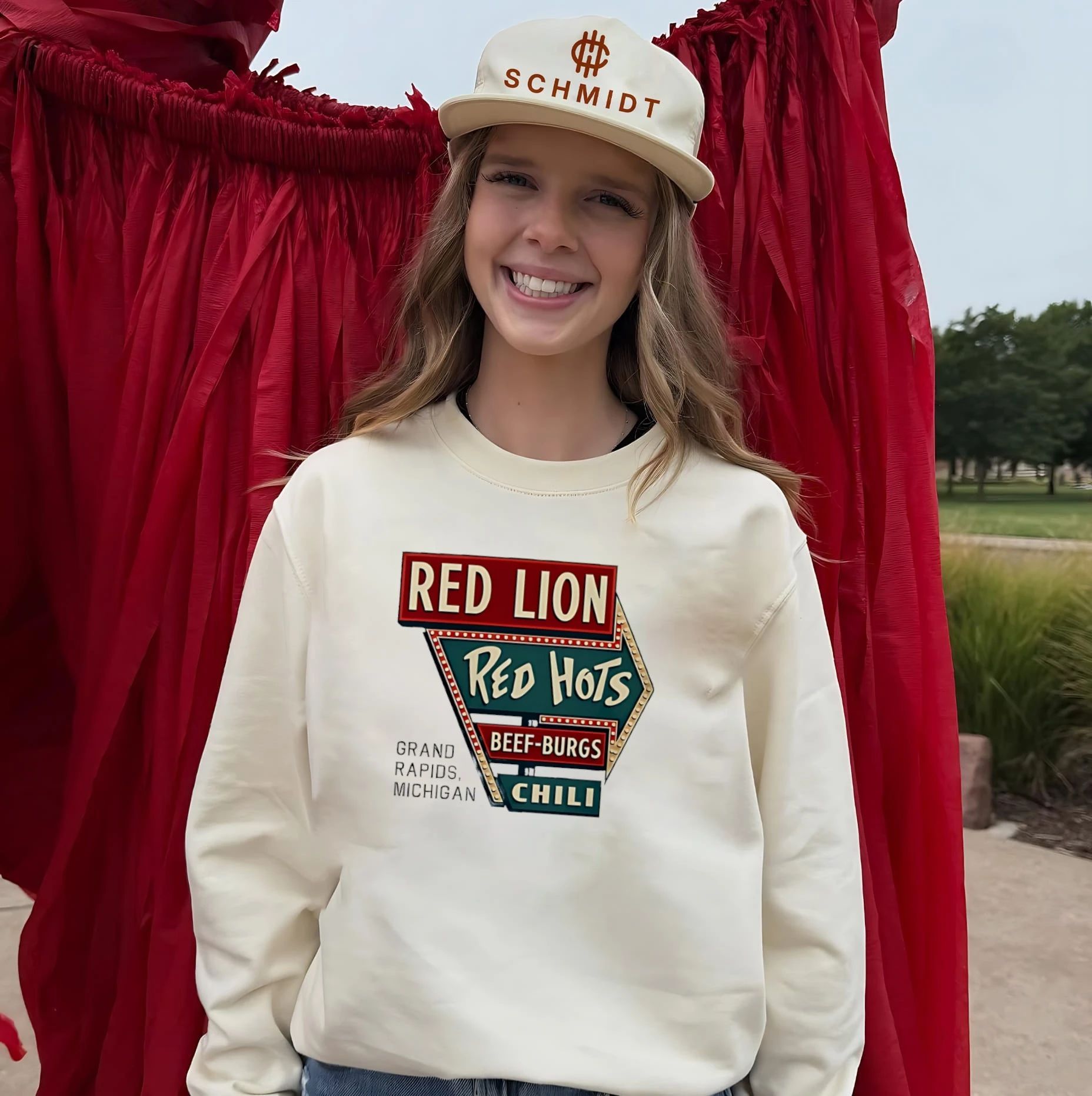 Red Lion Red Hots restaurant based in Grand Rapids Michigan graphic shirt