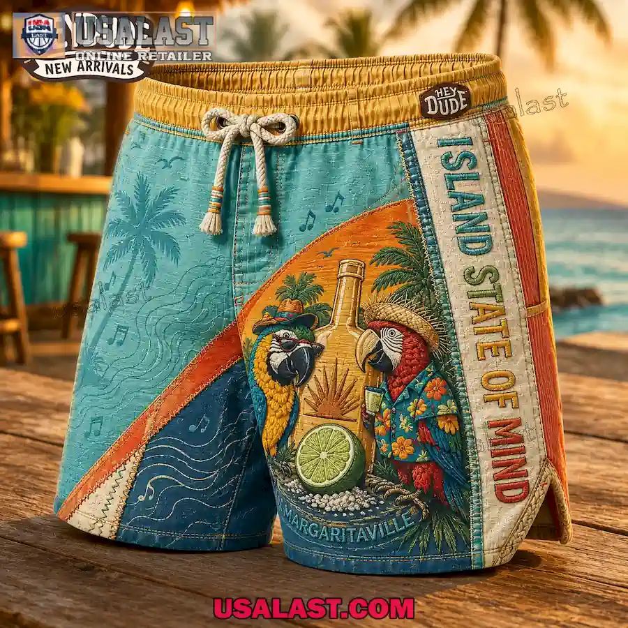 Jimmy Buffett Margaritaville Island State Of Mind Men Cargo Short