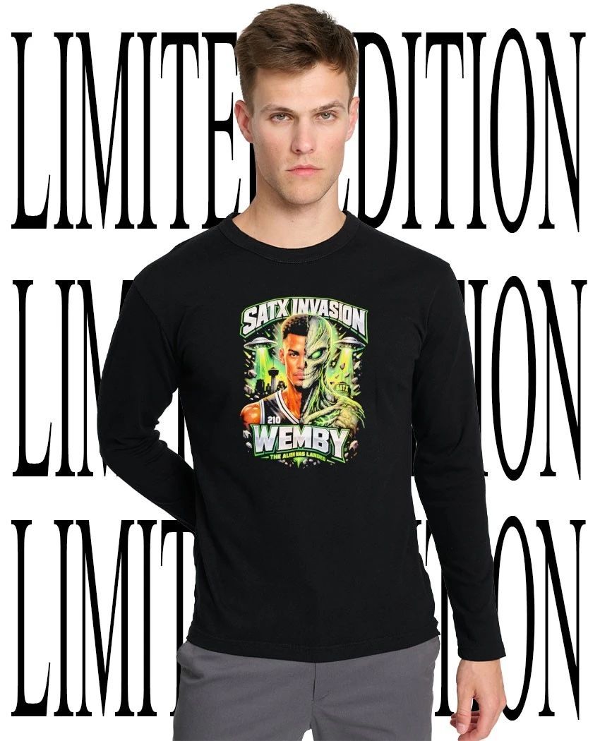 Satx Invasion Wemby the Alien has landed Victor Wembanyama San Antonio Spurs shirt