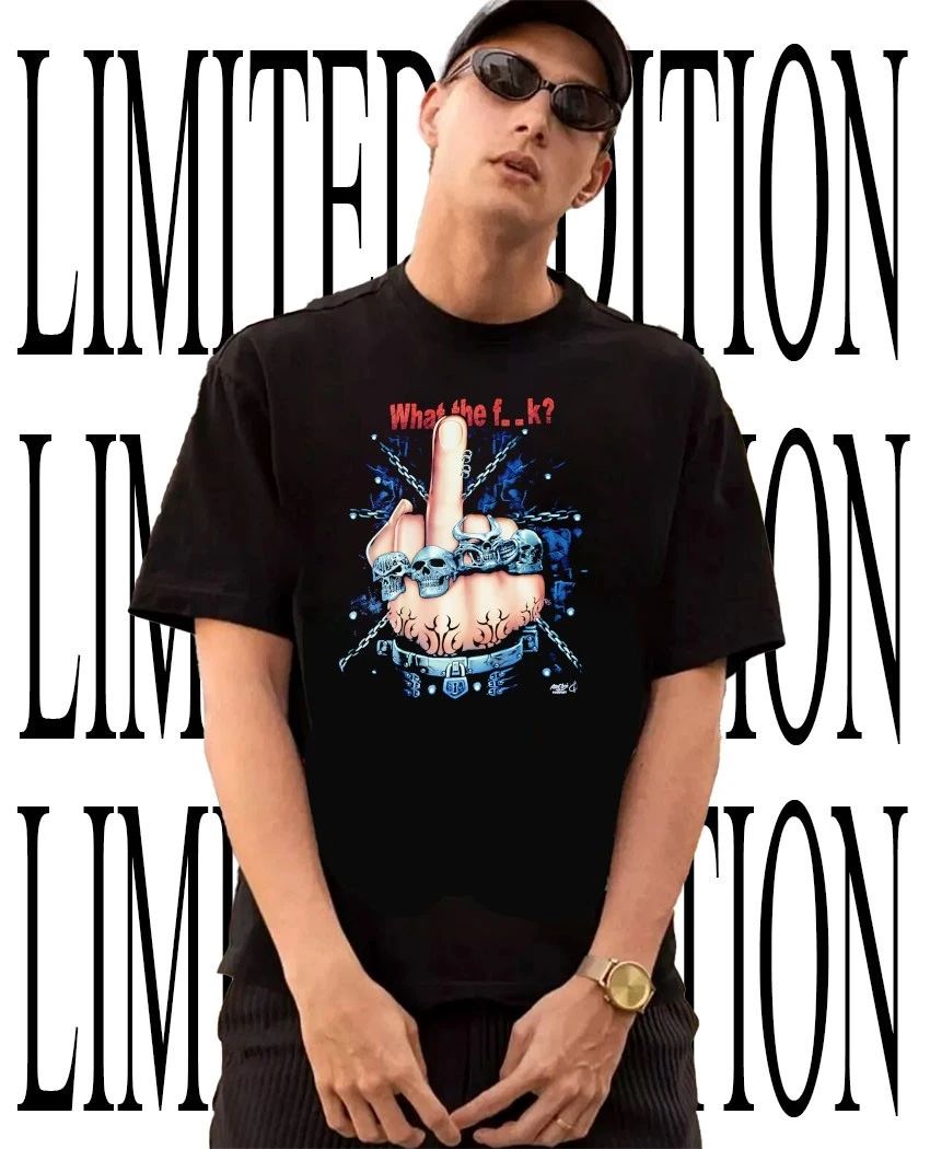 What the fck hand skull shirt