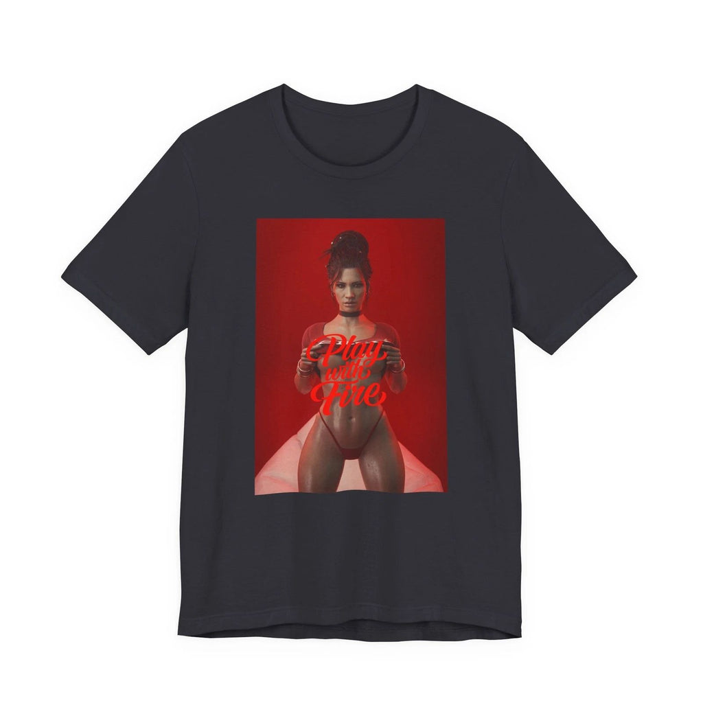 EURO/UK - Sexy Cyberpunk Bikini Retro Tee Streetwear Casual Graphic Edgy T-Shirt