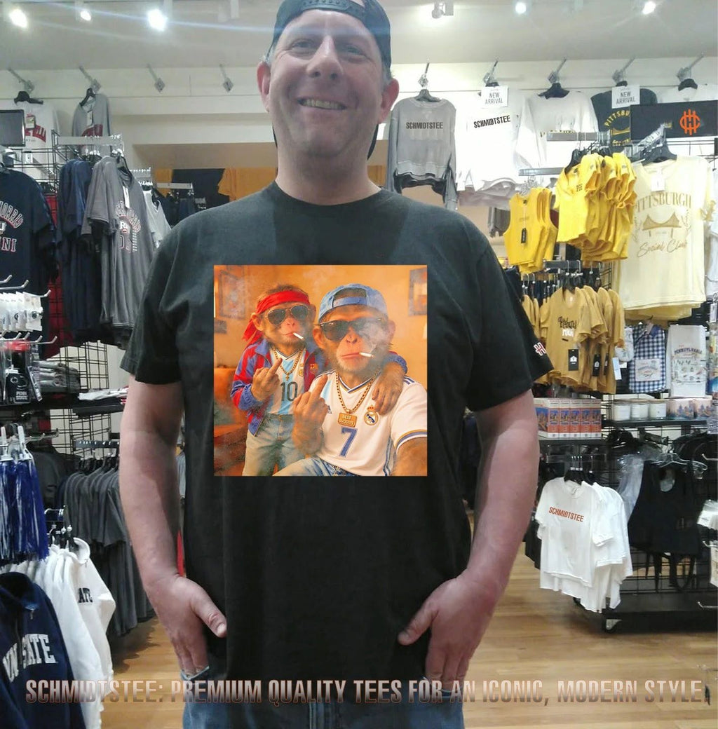 Real Madrid number 7 and Argentina number 10 Monkey middle finger shirt