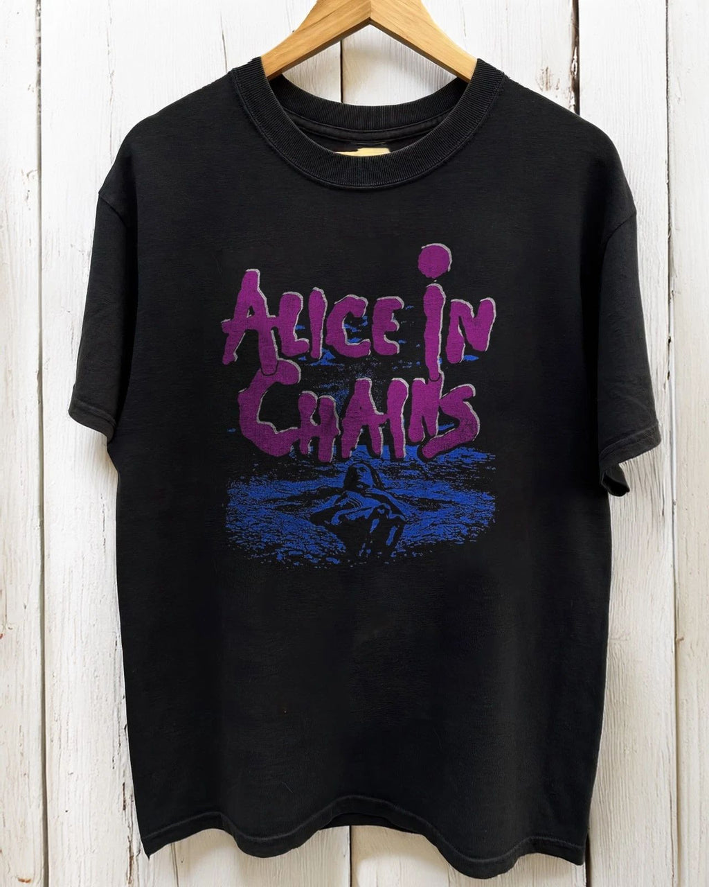Alice In Chains Band Dirt Smoke Heavy Cotton Black Unisex T-shirt Size S-5XL