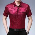 Floral Short-sleeved Men's Summer Fashionable Casual Light Half-sleeved Shirts