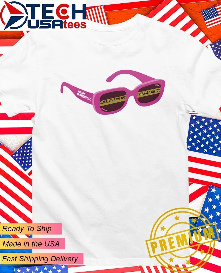 High Potential police line do not glasses shirt
