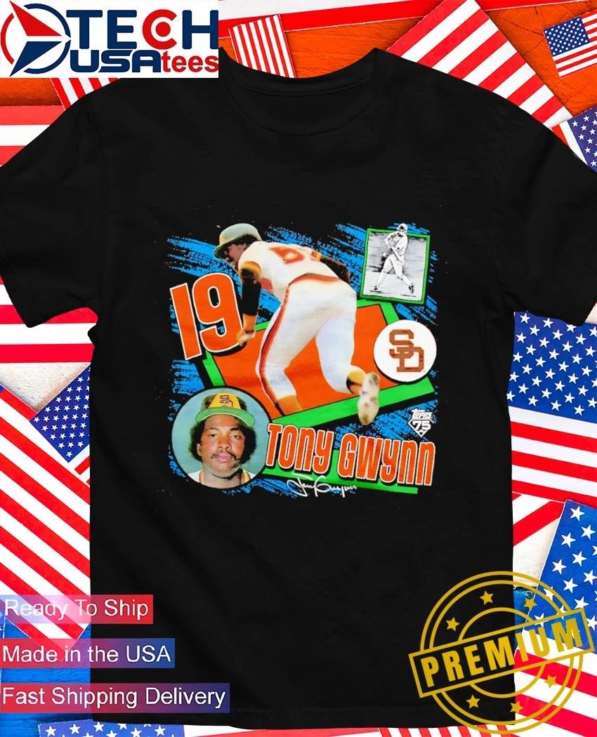 Tony Gwynn Pittsburgh Padres Topps Baseball’s 75th Anniversary signature shirt