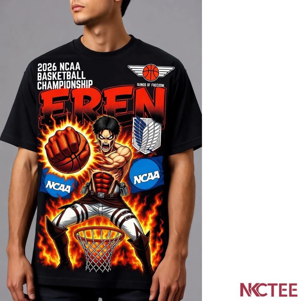 NKCtees 2026 NCAA Tournament basketball championship Eren Yeager shirt
