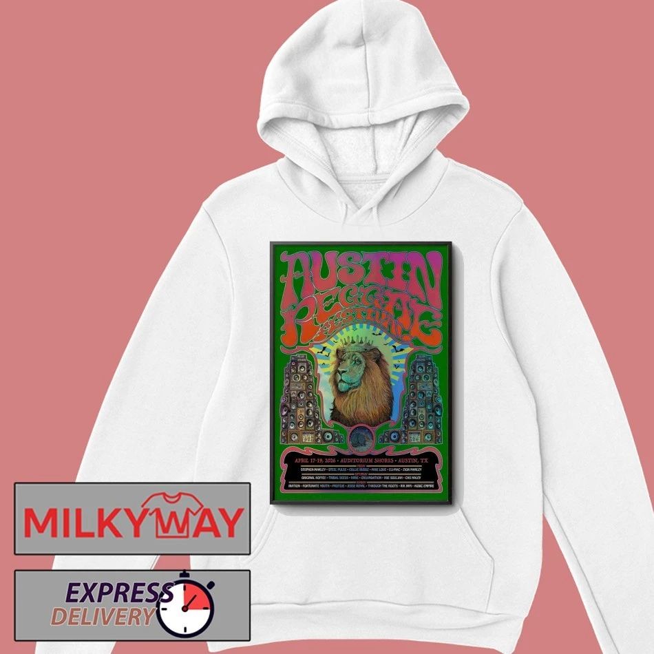Austin Reggae Festival In Austin TX On Apr 17-19 2026 Poster shirt