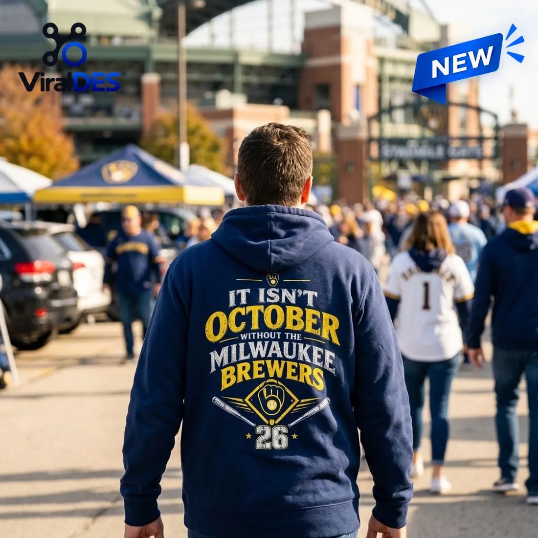 Milwaukee Brewers 2026 Postseason Blue Hoodie
