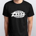 WARP RECORDS T-SHIRT sizes S M L XL XXL colours Black White