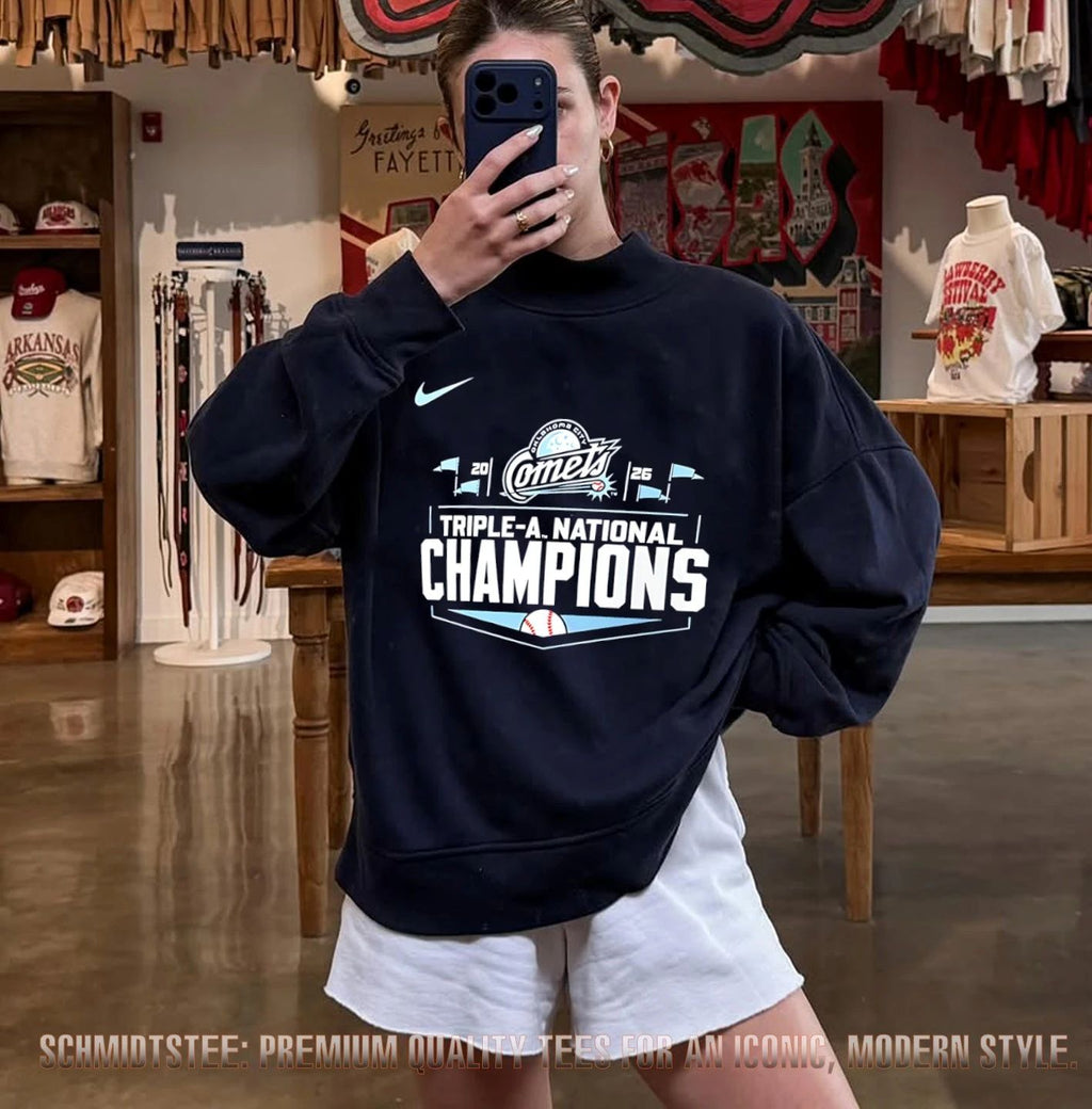 Oklahoma City Comets 2026 Triple-A National Champions logo shirt