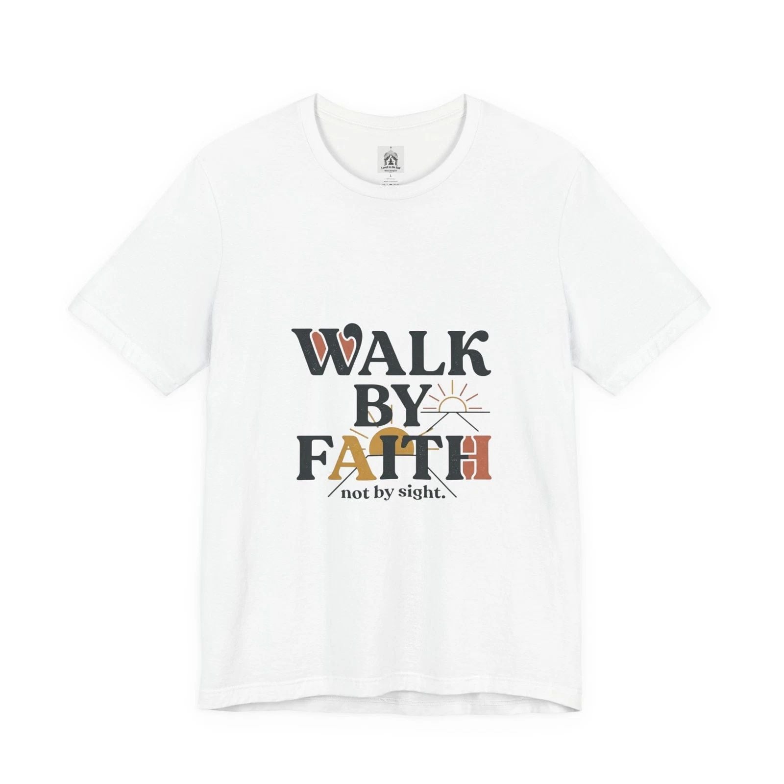 Walk By Faith tee | Faith Streetwear, washed vintage bold type
