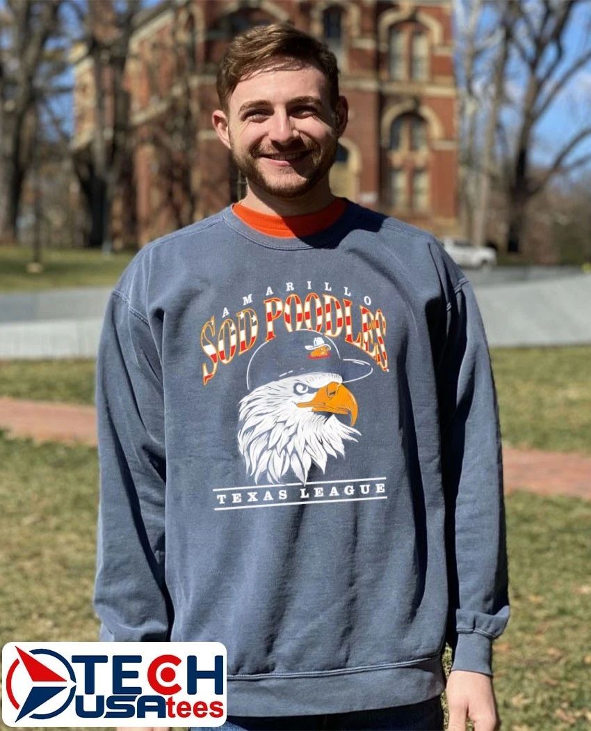 Amarillo Sod Poodles Texas League 4th of July Eagle shirt