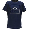 Oakley Jack Tee Mens Size L Large Navy Heather Cotton Regular Fit Logo T-Shirt