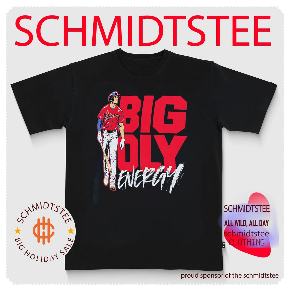 Matt Olson Atlanta Braves Big Oly Energy 41-hr Power shirt