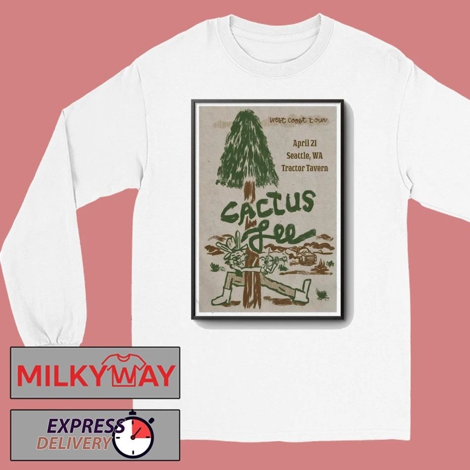 Poster Apr 21 2026 Cactus Seattle WA Tour On Lee shirt