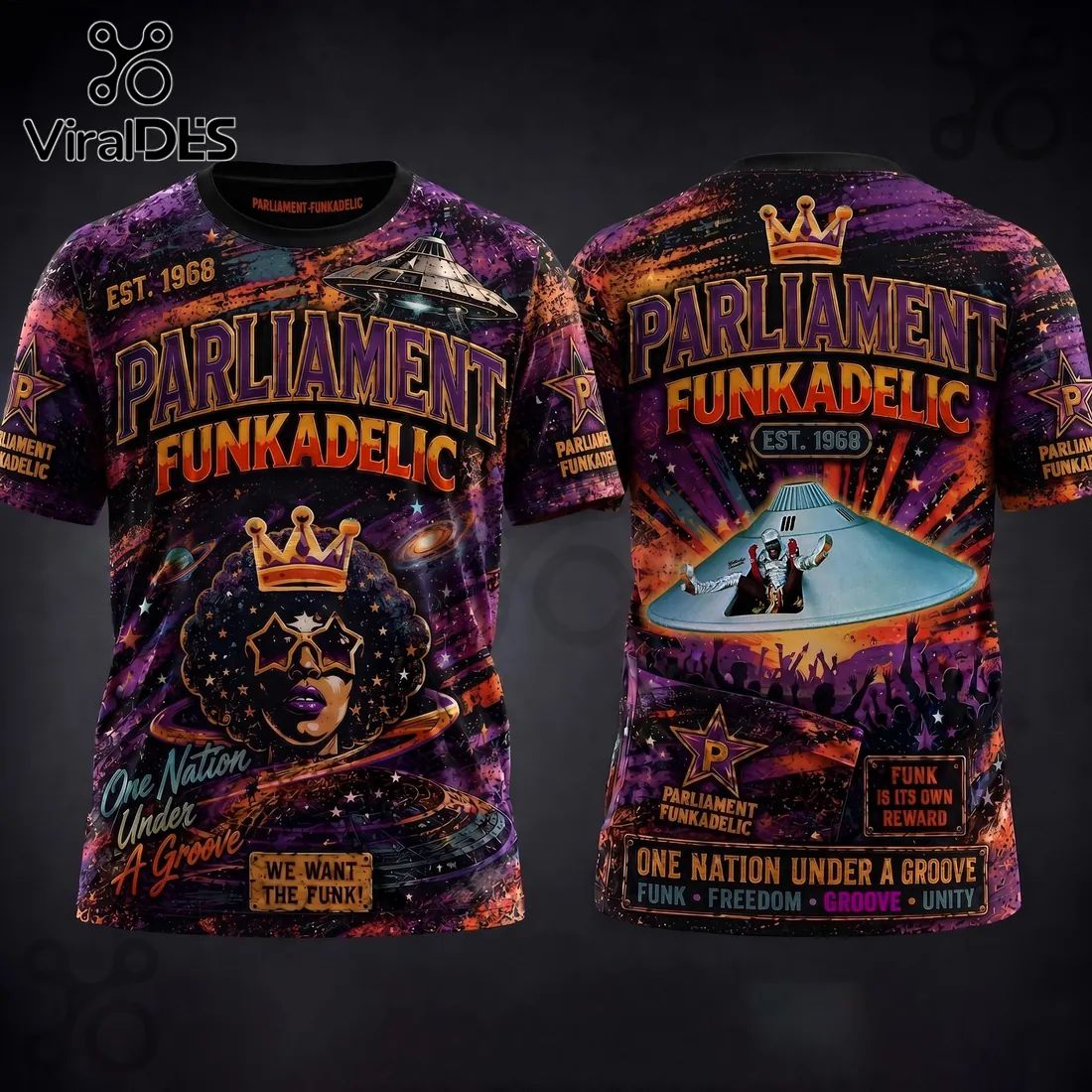 Parliament Funkadelic Mothership Spaceship Shirt