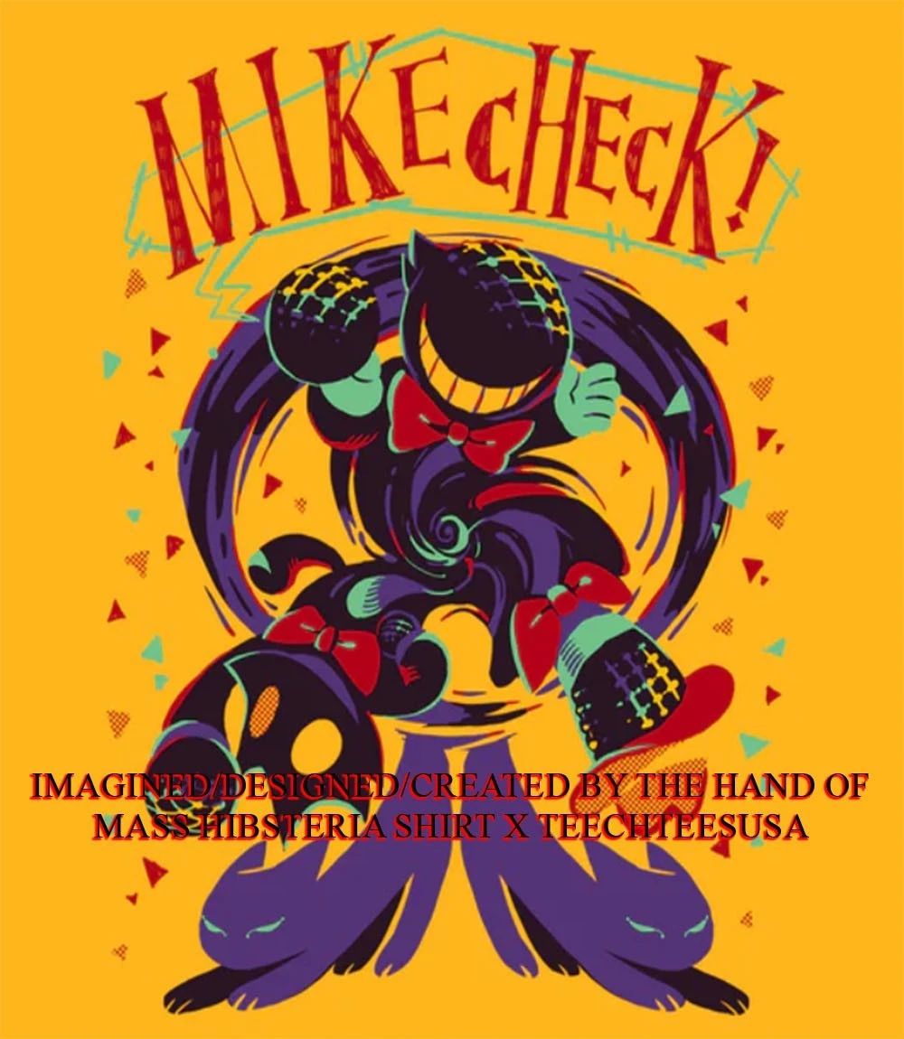 Mike check graphic shirt