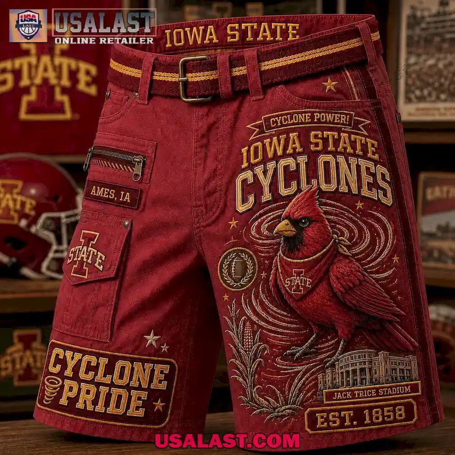 Iowa State Cyclones Cyclone Pride Men Cargo Short