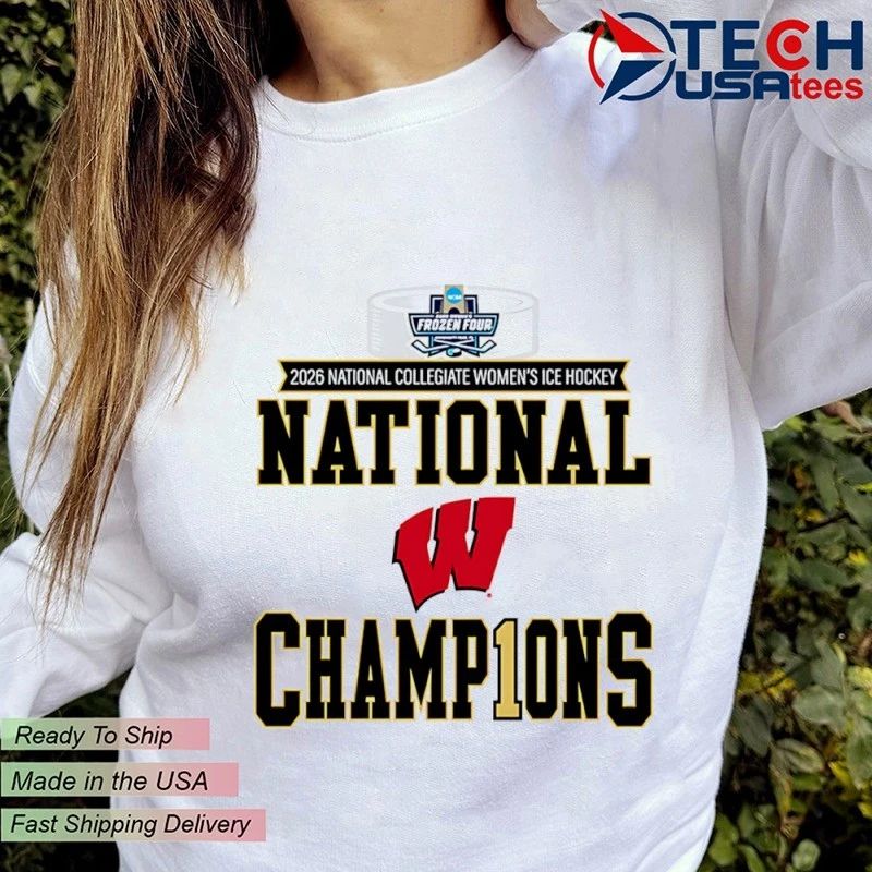 Wisconsin Badgers Frozen Four 2026 Women’s Ice Hockey National Champions shirt by uwbookstore