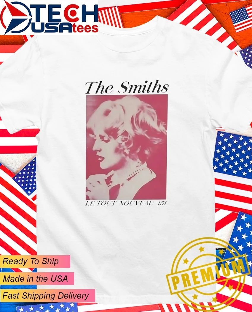 Evan wearing The Smiths Sheila take a bow shirt