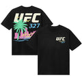 UFC 327 Miami Fight Night Black T Shirt Men MMA Event Graphic Tee Gift Sale Hot