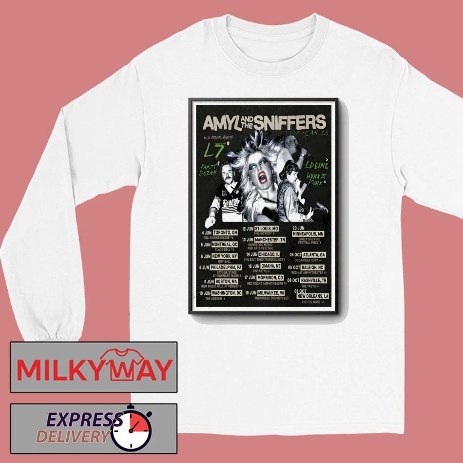 Amyl And The Sniffers USA And Canada 2026 Tour Poster shirt