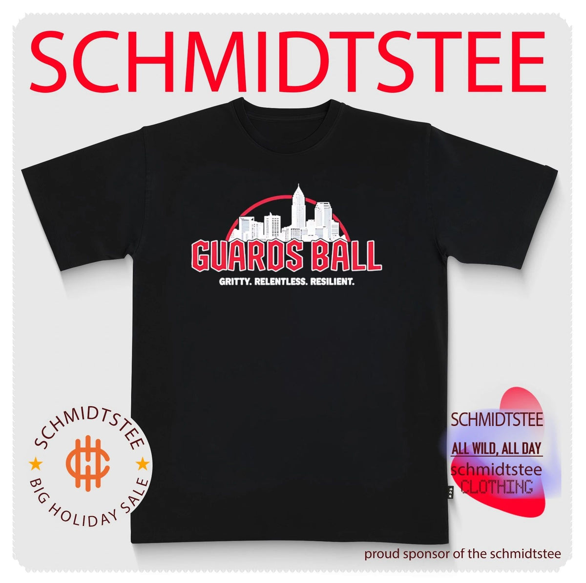 Cleveland Guardians Guards Ball Gritty Relentless Resilient skyline shirt