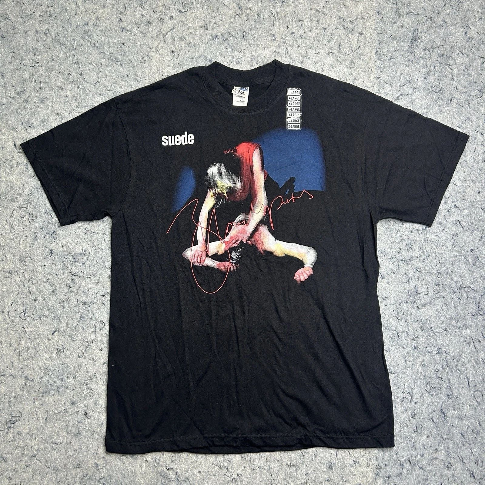 Suede 2013 Tour T Shirt XL Black Band Tee Britpop Concert Modern Graphic New
