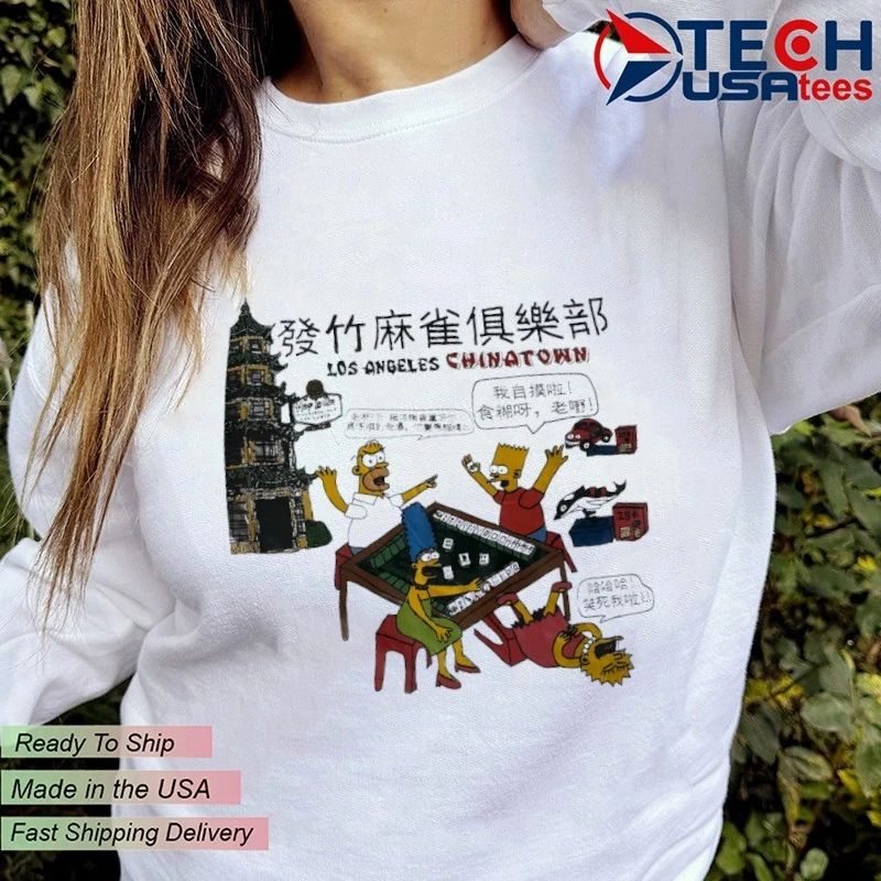 The Simpsons Los Angeles Chinatown shirt