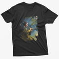 Vintage Samurai Flute Graphic Tee - Retro Aesthetic